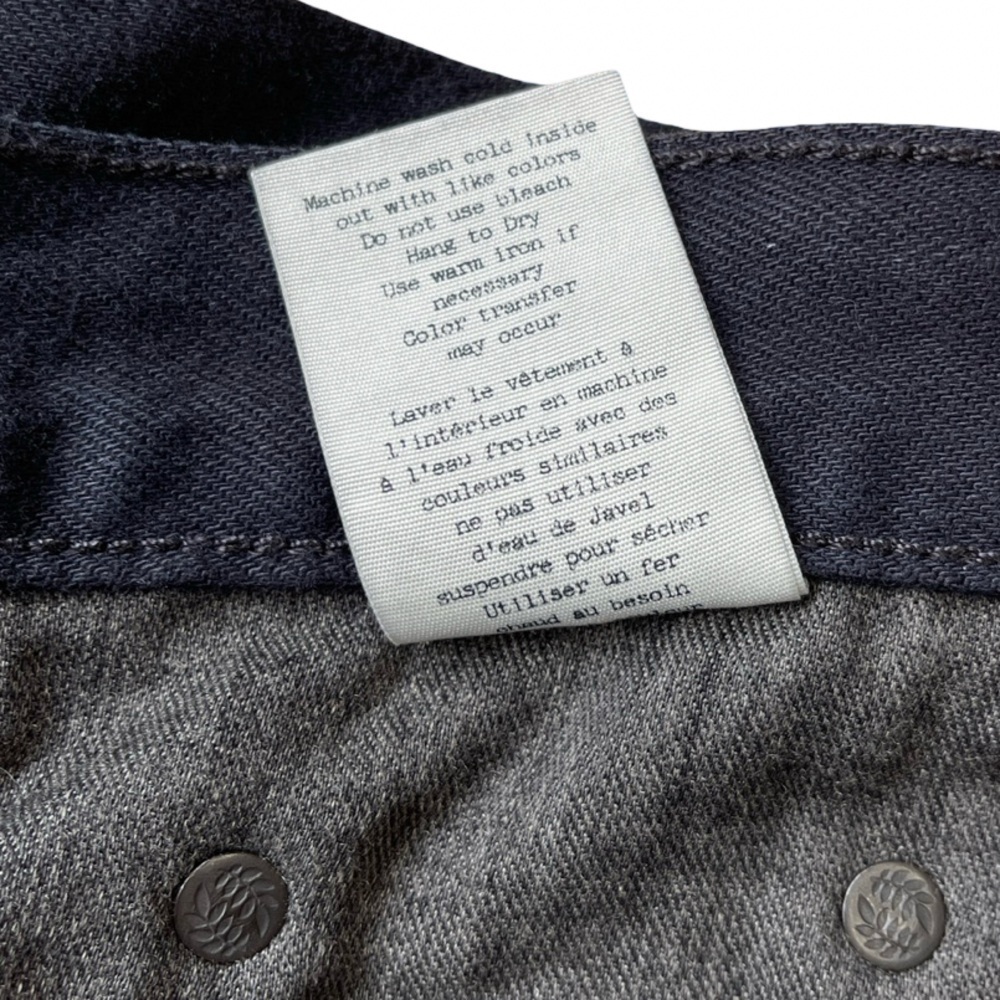rag & bone Black Frayed Hem Jean Shorts - Picture 11 of 13